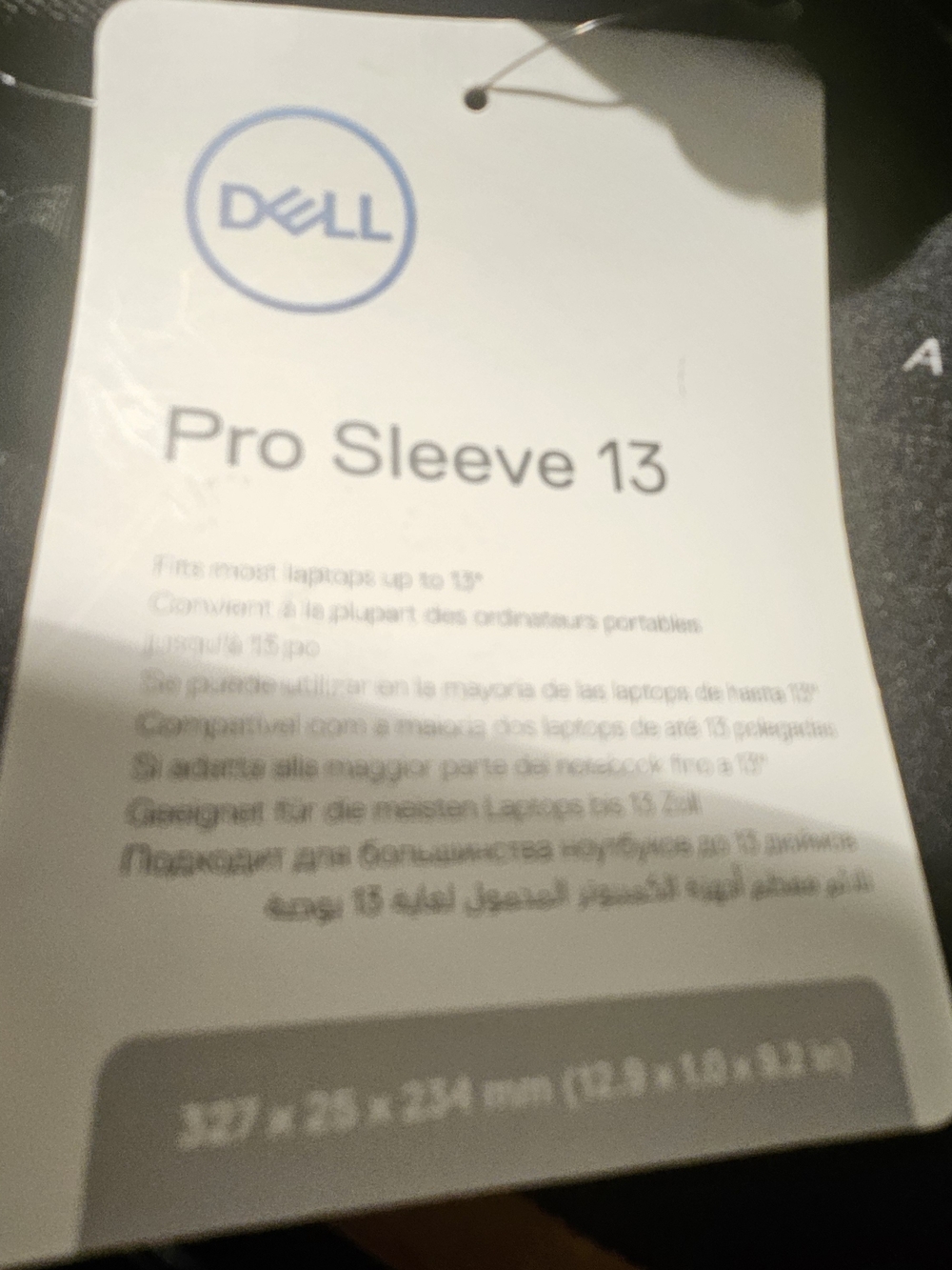 Dell Pro Sleeve 13 in Black